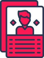User Persona Line Half Filled vector
