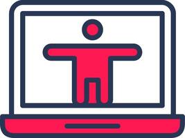Accessibility Line Half Filled vector