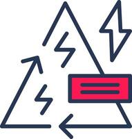 Recycle Energy Line Half Filled vector