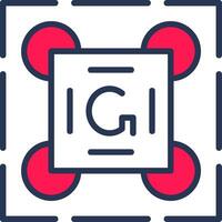 Gestalt Principles Line Half Filled vector