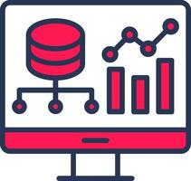Data Driven Line Half Filled vector