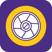 Camera Exposure Filled Curve Icon vector