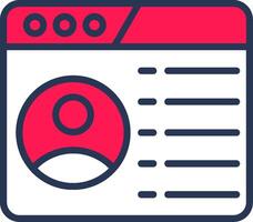 User Interface Line Half Filled vector
