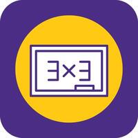 Blackboard Filled Curve Icon vector