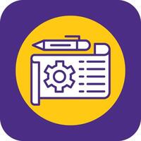 Prototype Filled Curve Icon vector