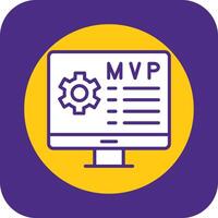 Minimum Viable Product Filled Curve Icon vector