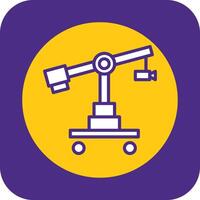 Camera Crane Filled Curve Icon vector