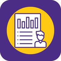 User Scenarios Filled Curve Icon vector