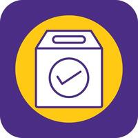 Checkbox Filled Curve Icon vector