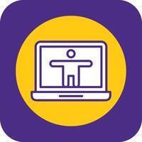 Accessibility Filled Curve Icon vector
