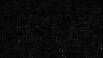 Minimalistic dotted grid pattern in grayscale looping animation video