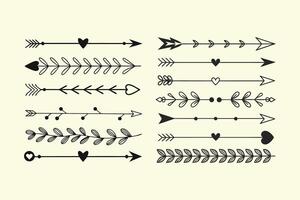 Rustic Divider Elements vector