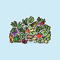 Kind of Vegetables vector