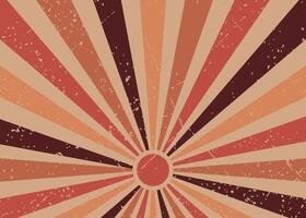 Sun Style Retro Background vector