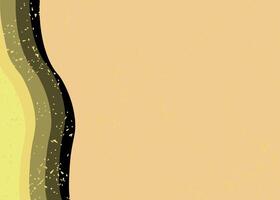 Wavy Beside with Retro Color Background vector