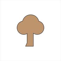 a cilirful tree icon illusetration vector