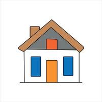 a colorful home icon illusetration vector