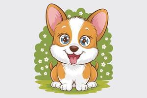 Corgi Pup Perfection vector