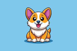 Sweet Corgi Smiles vector