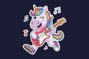 Unicorn Rockstar Vibes vector