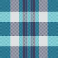 Thanksgiving background tartan pattern, xmas check texture fabric. Bold textile plaid seamless in blue and cyan colors. vector