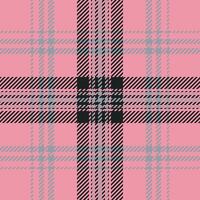 Plaid check pattern. Seamless fabric texture. Tartan textile print. vector
