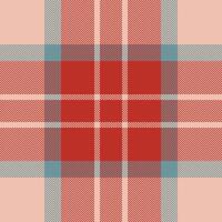 Plaid check pattern. Seamless fabric texture. Tartan textile print. vector