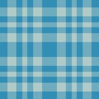 Surface pattern plaid seamless, winter check fabric textile. Model background tartan texture in cyan and pastel colors. vector