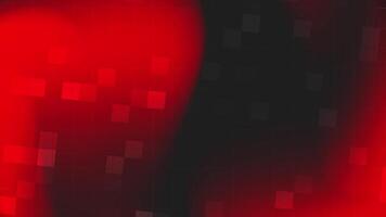 Red background with black squares and gradient. video