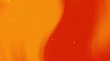 Orange and red gradient background with white dots. video