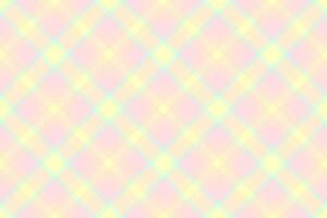 Summertime fabric texture pattern, woven check tartan seamless. Checks textile background plaid in light and blanched almond colors. vector