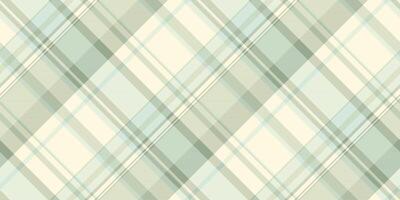 Deep texture check pattern, poncho plaid seamless tartan. Cover background textile fabric in cornsilk and white colors. vector