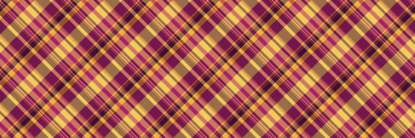 Curved texture background, wide tartan fabric check. List textile pattern seamless plaid in red and orange colors. vector