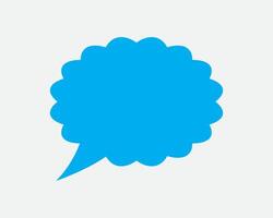 Talk bubble speech icon. Blank empty bubbles design elements. Chat on line symbol template. Dialogue balloon sticker silhouette. vector