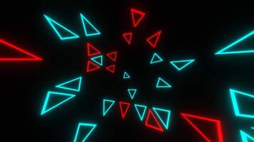 Multicolor Triangular Moving Stroboscope Background VJ Loop in 4K video