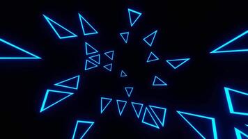 Red and Blue Triangular Moving Stroboscope Background VJ Loop in 4K video
