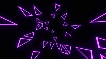 Purple and Turquoise Triangular Moving Stroboscope Background VJ Loop in 4K video
