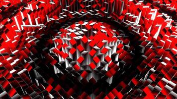 Red and White Random Shape Rectangular Waves Background VJ Loop in 4K video