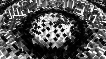 Black and White Random Shape Rectangular Waves Background VJ Loop in 4K video