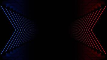 Red and Blue Neon Signs Room Background VJ Loop in 4K video