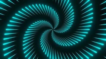 Cyan Circular Laser Show Background VJ Loop in 4K video