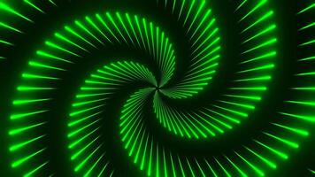 Green Circular Laser Show Background VJ Loop in 4K video
