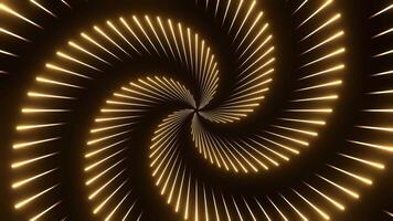 Light Yellow Circular Laser Show Background VJ Loop in 4K video