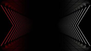 Red and White Neon Signs Room Background VJ Loop in 4K video