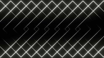 White Abstract Changing Neon Squares Background VJ Loop in 4K video