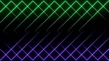 Purple and Turquoise Abstract Changing Neon Squares Background VJ Loop in 4K video