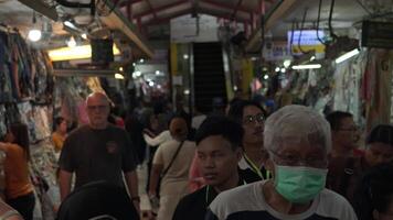 The atmosphere of the Beringharjo Malioboro traditional market in Yogyakarta, Indonesia. video