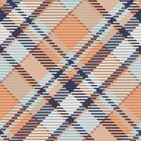 Check plaid seamless fabric texture. Diagonal print. vector
