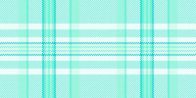 Mesh check pattern plaid, lumberjack fabric texture. Unique background seamless textile tartan in teal and azure colors. vector