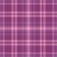 Linen tartan plaid, aesthetic textile fabric pattern. Dining check seamless texture background in pink and red colors. vector